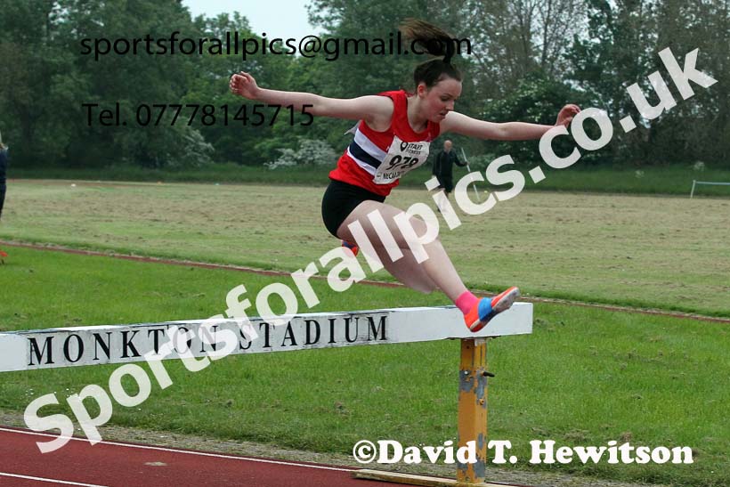 1500 metres steeplechase, 2021 North East Grand Prix No. 3, Monkton, Wednesday, june 2nd. Photo: David T. Hewitson/Sports for All Pics